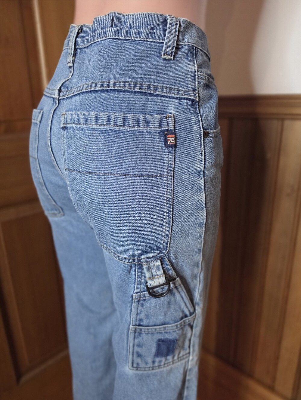 Vintage 90s Paco Jeans Carpenter Blue Denim Skater Pants